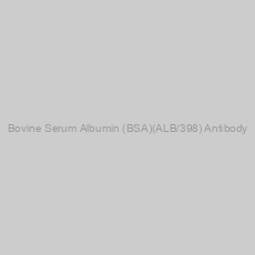 Image of Bovine Serum Albumin (BSA)(ALB/398) Antibody